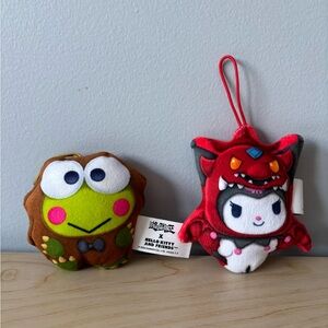 McDonald’s Hello Kitty x Yu-Gi-Oh! Keroppi & Kuromi Plush Keychain Set